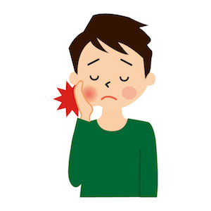 顎関節症　顎の痛み